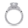 Indira - 14K White Gold Diamond Engagement Ring - 0.23 ct