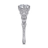 Indira - 14K White Gold Diamond Engagement Ring - 0.23 ct