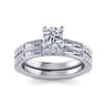 Luca - 14K White Gold Round Diamond Engagement Ring - 0.6 ct