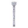 Luca - 14K White Gold Round Diamond Engagement Ring - 0.6 ct
