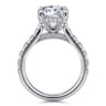 Sarita - 14K White Gold Round Diamond Engagement Ring - 1 ct