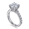 Sarita - 14K White Gold Round Diamond Engagement Ring - 1 ct
