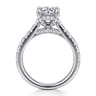 Sarita - 14K White Gold Round Diamond Engagement Ring - 0.95 ct