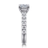 Sarita - 14K White Gold Round Diamond Engagement Ring - 0.95 ct