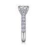 Sarita - 14K White Gold Round Diamond Engagement Ring - 0.95 ct