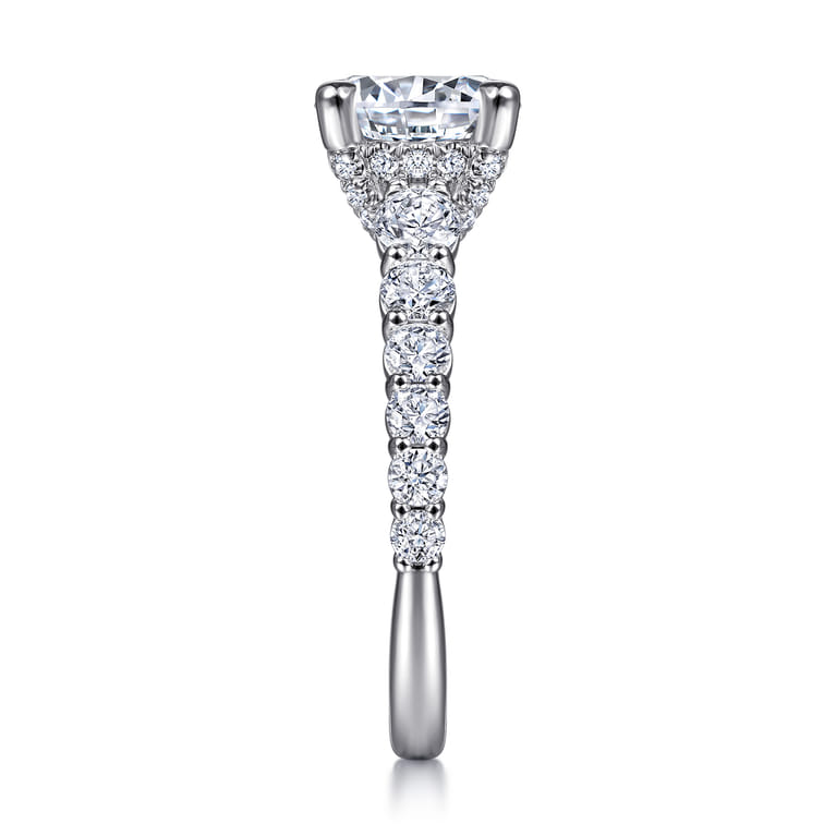 Winslet - 14K White Gold Diamond Engagement Ring - 1.19 ct - Shot 5