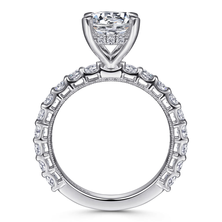 Yareli - 14K White Gold Diamond Engagement Ring - 1 ct - Shot 2
