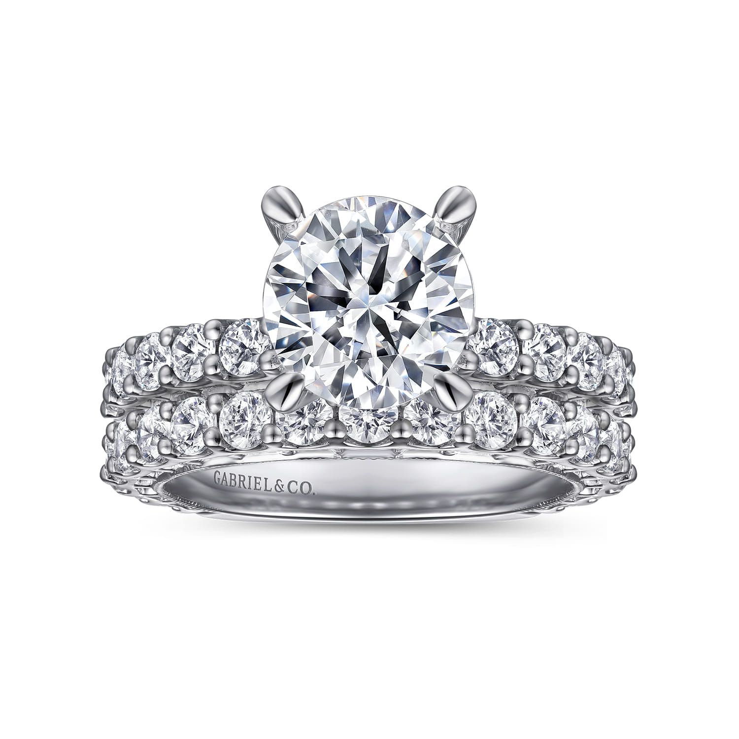 Yareli - 14K White Gold Diamond Engagement Ring - 1 ct - Shot 4