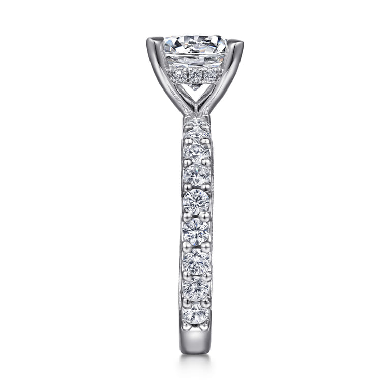 Yareli - 14K White Gold Diamond Engagement Ring - 1 ct - Shot 5