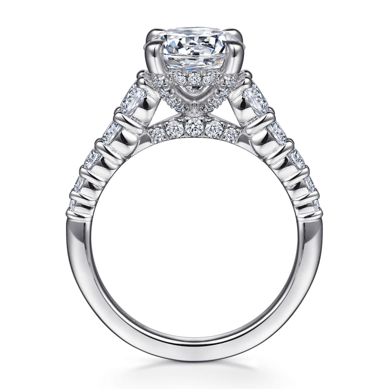 Rease - 14K White Gold Diamond Engagement Ring - 1.02 ct - Shot 2