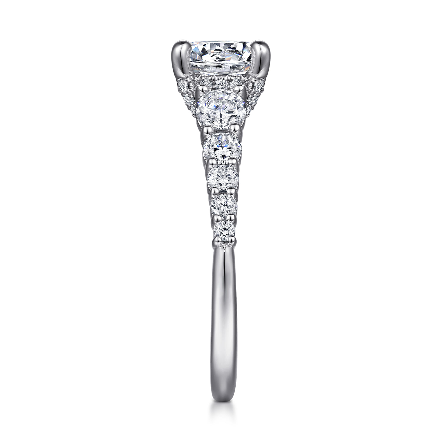 Rease - 14K White Gold Diamond Engagement Ring - 1.02 ct - Shot 5