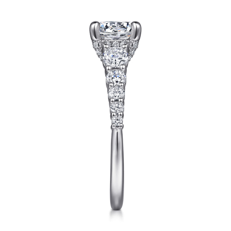 Rease - 14K White Gold Diamond Engagement Ring - 1.02 ct - Shot 5