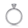 Evelyn - 14K White Gold Round Diamond Engagement Ring - 0.18 ct