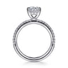 Evelyn - 14K White Gold Round Diamond Engagement Ring - 0.18 ct