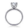 Evelyn - 14K White Gold Round Diamond Engagement Ring - 0.18 ct