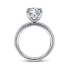 Evelyn - 14K White Gold Round Diamond Engagement Ring - 0.18 ct