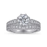 Heath - 14K White Gold Round Diamond Engagement Ring - 0.22 ct