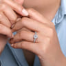 Heath - 14K White Gold Round Diamond Engagement Ring - 0.22 ct