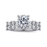 Juliet - 14K White Gold Round Diamond Engagement Ring - 0.47 ct