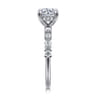 Juliet - 14K White Gold Round Diamond Engagement Ring - 0.47 ct