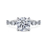 Juliet - 14K White Gold Round Diamond Engagement Ring - 0.48 ct