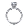 Juliet - 14K White Gold Round Diamond Engagement Ring - 0.48 ct