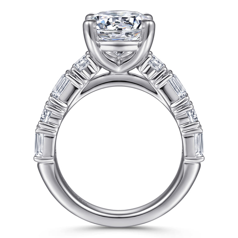 14K White Gold Diamond Engagement Ring - 1.54 ct - Shot 2