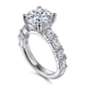 14K White Gold Diamond Engagement Ring - 1.54 ct