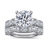 14K White Gold Diamond Engagement Ring - 1.54 ct
