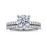 Emberlynn - 14K White Gold Round Diamond Engagement Ring - 0.15 ct