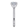 Emberlynn - 14K White Gold Round Diamond Engagement Ring - 0.15 ct