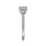 Stasia - 14K White Gold Round Cut Diamond Engagement Ring - 0.2 ct