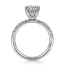 Stasia - 14K White Gold Round Cut Diamond Engagement Ring - 0.35 ct