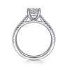 Abbie - 14K White Gold Round Diamond Engagement Ring - 0.21 ct