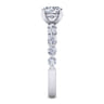 Silvey - 14K White Gold Round Single Prong Diamond Engagement Ring - 0.7 ct