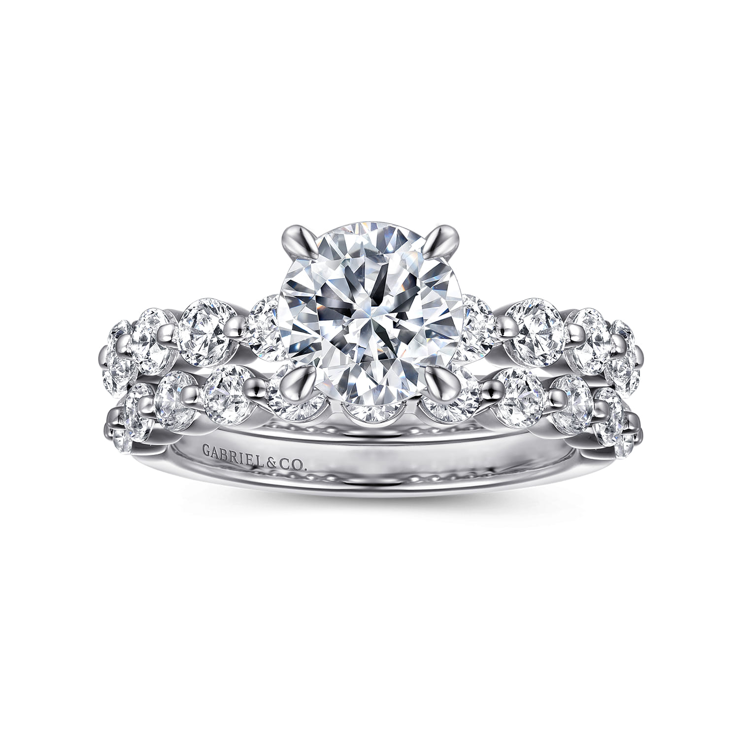 Silvey - 14K White Gold Round Single Prong Diamond Engagement Ring - 0.7 ct - Shot 4