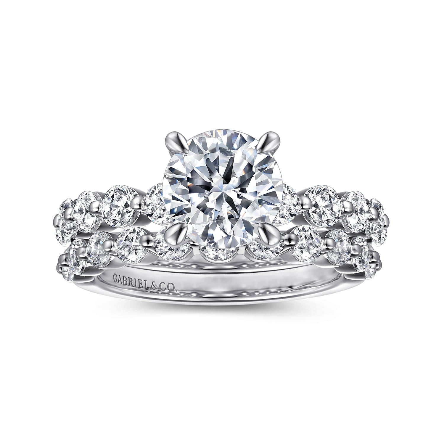 Silvey - 14K White Gold Round Single Prong Diamond Engagement Ring - 0.7 ct - Shot 4
