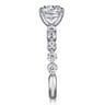 Silvey - 14K White Gold Round Single Prong Diamond Engagement Ring - 0.7 ct
