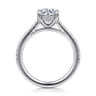 Aline - 14K White Gold Round Diamond Engagement Ring - 0.25 ct