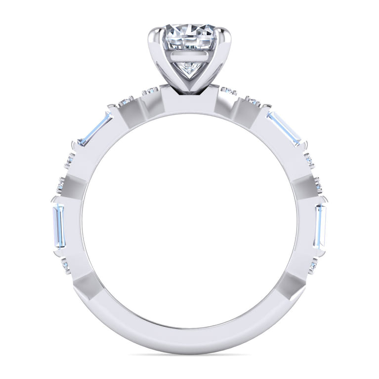 Dariella - 14K White Gold Round Diamond Engagement Ring - 0.4 ct - Shot 2