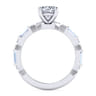 Dariella - 14K White Gold Round Diamond Engagement Ring - 0.4 ct