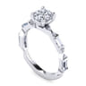 Dariella - 14K White Gold Round Diamond Engagement Ring - 0.4 ct