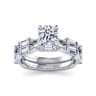Dariella - 14K White Gold Round Diamond Engagement Ring - 0.4 ct