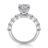 Briene - 14K White Gold Round Diamond Engagement Ring - 1.29 ct