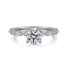 Lanna - 14K White Gold Round Diamond Engagement Ring - 0.25 ct