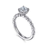 Lanna - 14K White Gold Round Diamond Engagement Ring - 0.25 ct