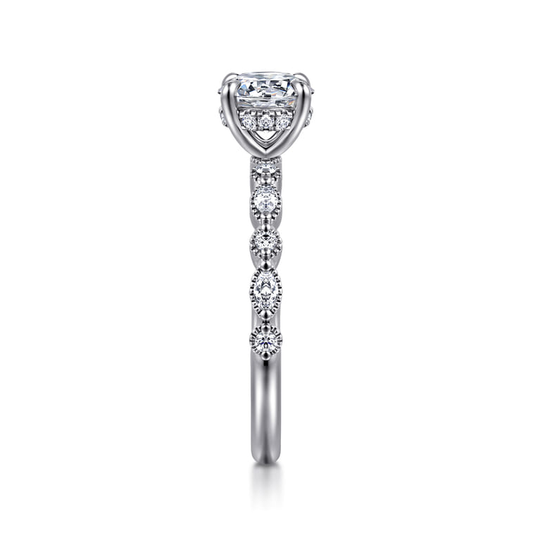 Lanna - 14K White Gold Round Diamond Engagement Ring - 0.25 ct - Shot 4