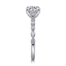 Lanna - 14K White Gold Round Diamond Engagement Ring - 0.3 ct