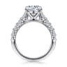 Emberlie - 14K White Gold Round Diamond Engagement Ring - 0.5 ct