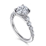 Emberlie - 14K White Gold Round Diamond Engagement Ring - 0.5 ct